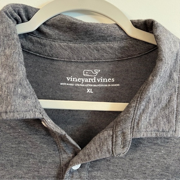 Men’s Vineyard Vines Charcoal Gray Polo Shirt size XL - Picture 3 of 5